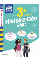 Histoire-géographie-emc 3e brevet - cahier jour soir