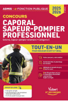 Concours caporal sapeur-pompier professionnel - tout-en-un - catégorie c