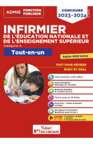 Concours infirmier de l'éducation nationale et de l'enseignement supérieur - tout-en-un