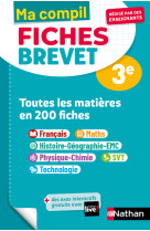 Compil fiches brevet toutes les matières