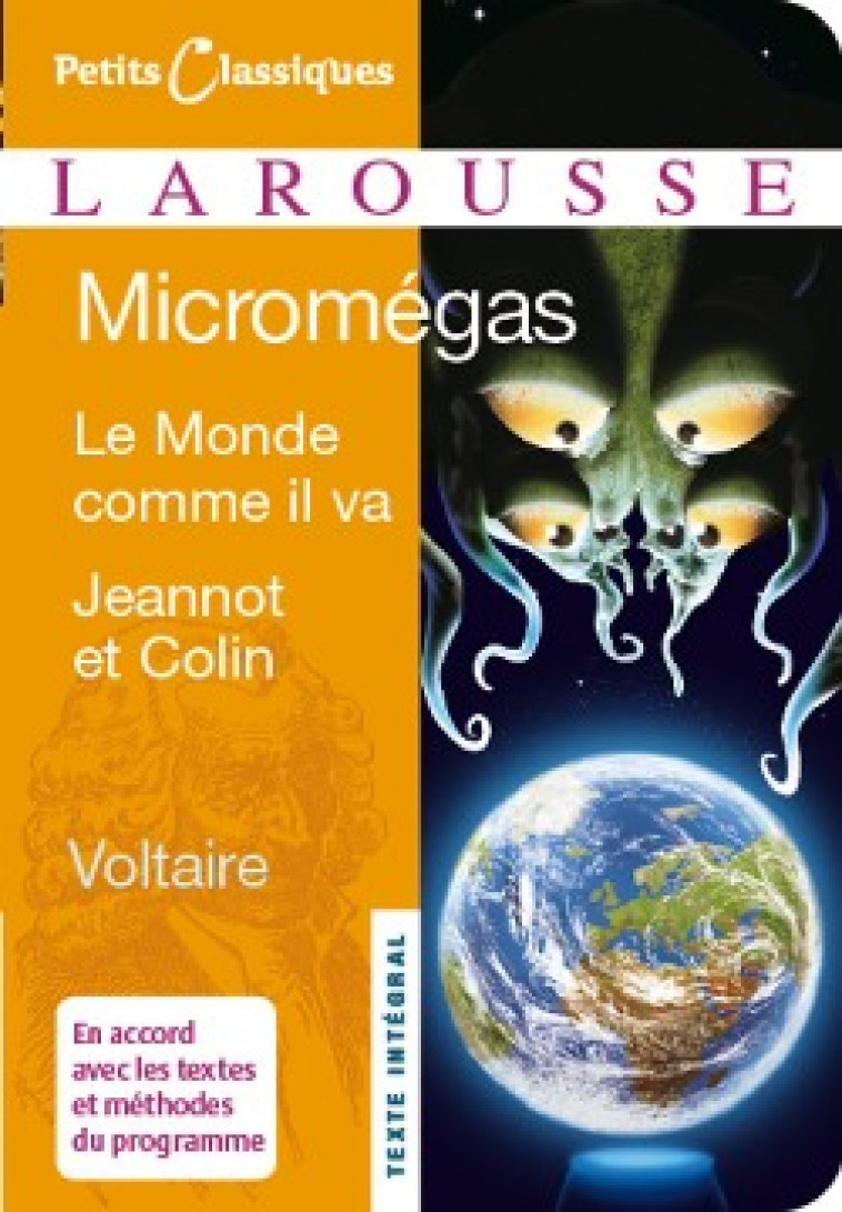 MICROMEGAS / MONDE COMME IL VA / JEANNOT ET COLIN (CLASSIQUES LAROUSSE) - VOLTAIRE - LAROUSSE
