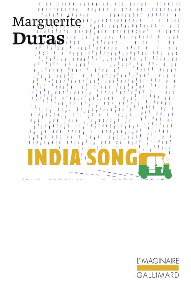 INDIA SONG - DURAS MARGUERITE - GALLIMARD