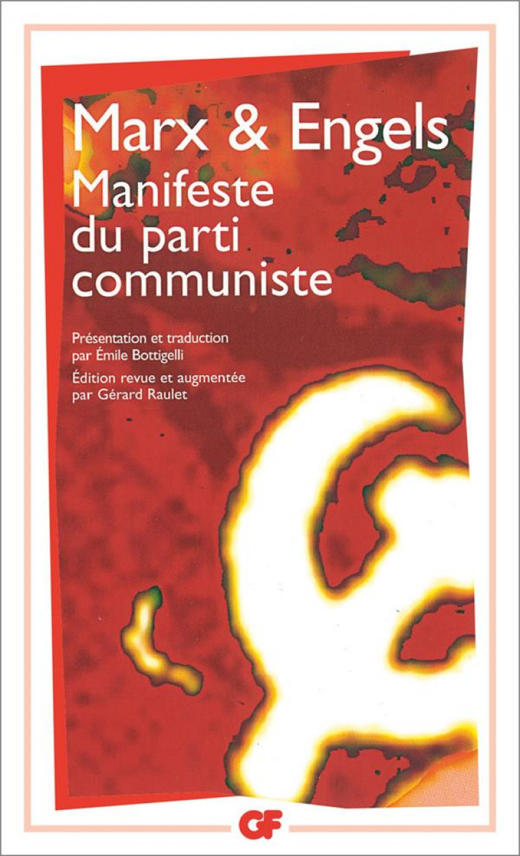 MANIFESTE DU PARTI COMMUNISTE - MARX/ENGELS - FLAMMARION