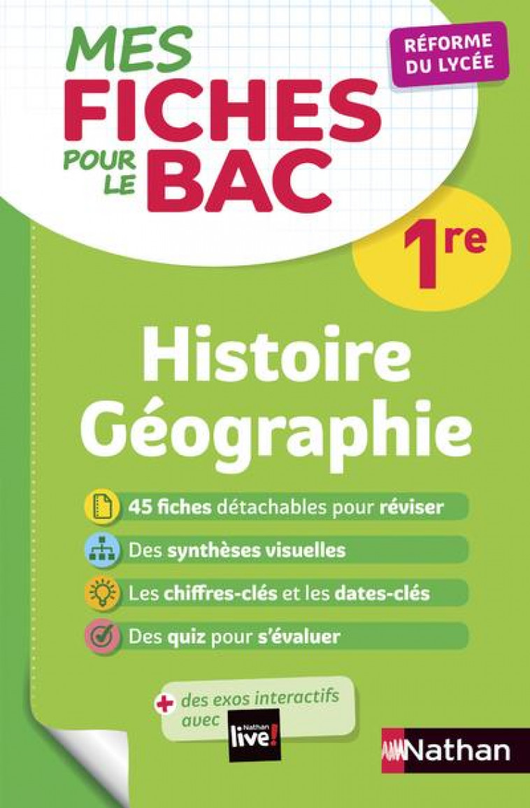MES FICHES ABC POUR LE BAC HISTOIRE GEOGRAPHIE 1ERE - FOULETIER/JEZEQUEL - CLE INTERNAT