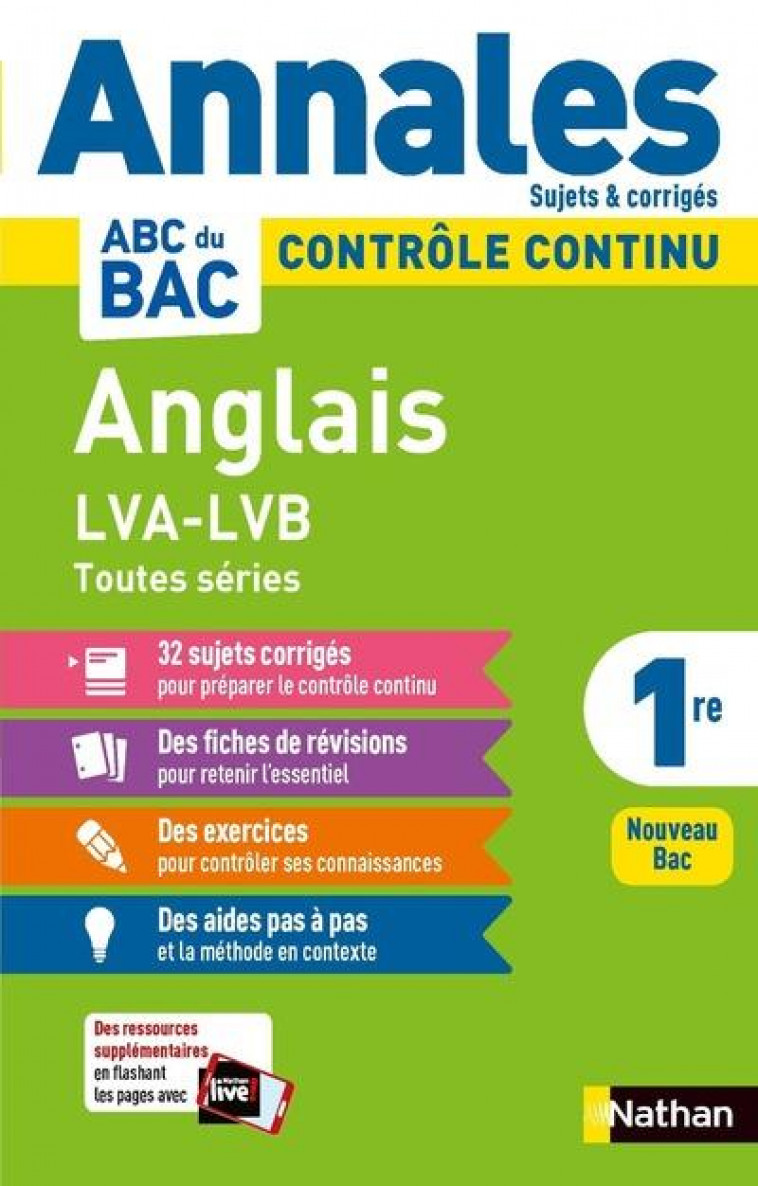 ANNALES BAC 2021 ANGLAIS 1ERE - CORRIGE - LEGER/ARNETTE - CLE INTERNAT
