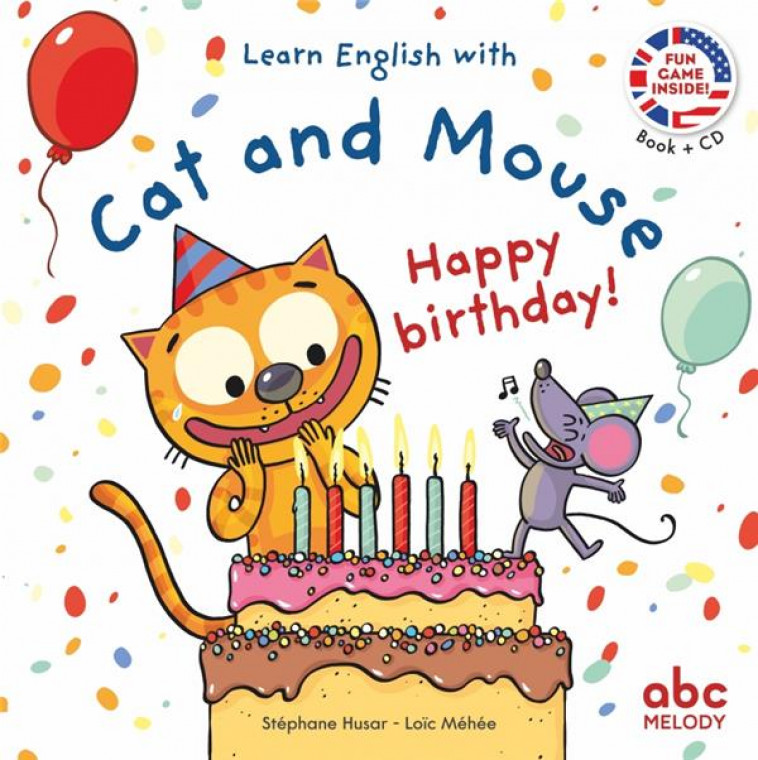 LEARN ENGLISH WITH CAT AND MOUSE - HAPPY BIRTHDAY - HUSAR/MEHEE - ABC MELODY