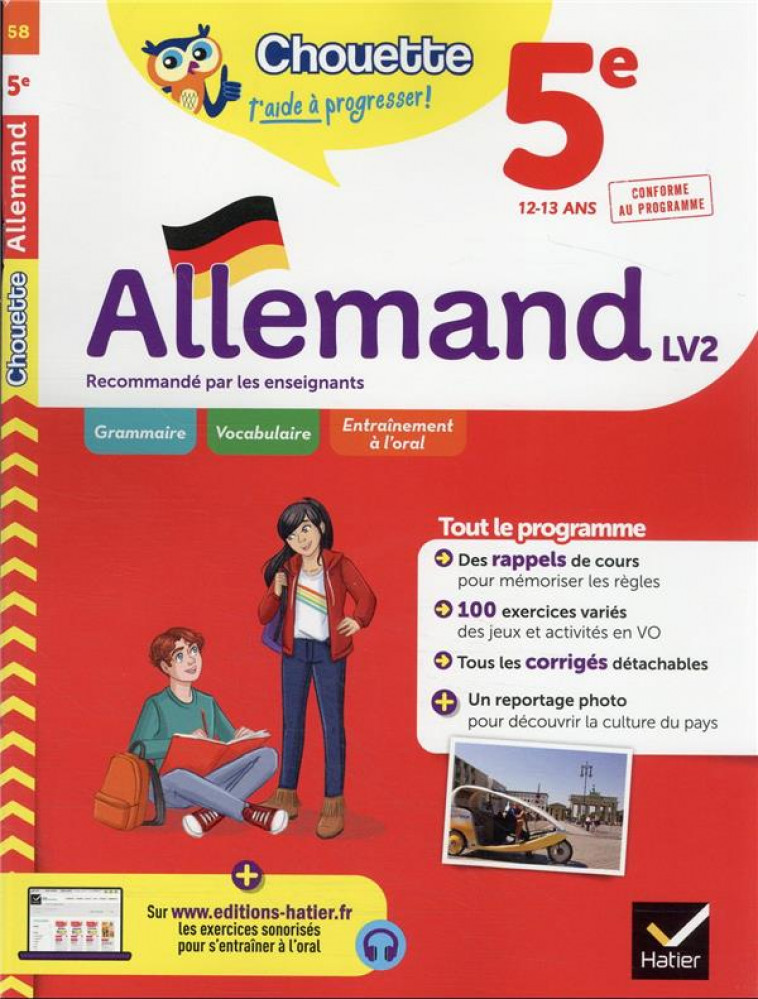 ALLEMAND 5EME - LV2 (A1 VERS A2) - CAHIER DE REVISION ET D'ENTRAINEMENT - GUILLOT/LE BERRE - HATIER SCOLAIRE