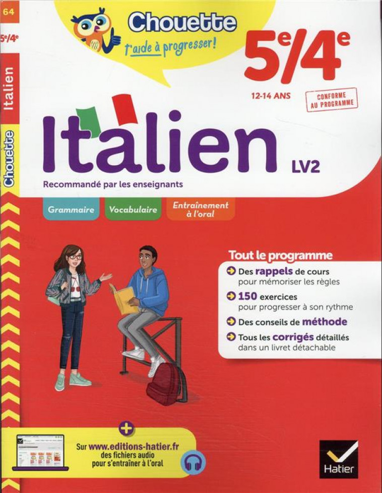 ITALIEN 5EME/4EME - LV2 (A1+, A2) - CAHIER DE REVISION ET D'ENTRAINEMENT - PILLET VALENTINE - HATIER SCOLAIRE
