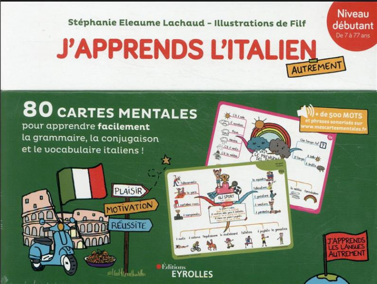 Mes cartes mentales : la collection J'apprends l'italien autrement