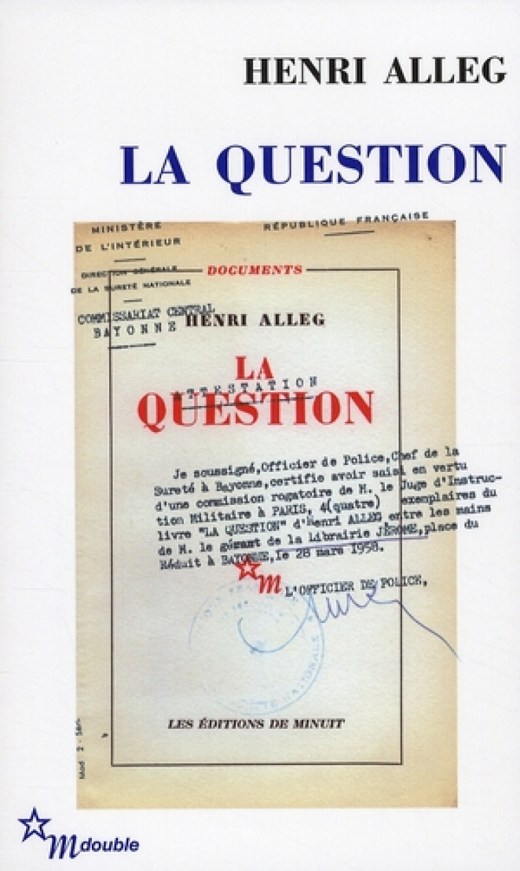 QUESTION (LA) - ALLEG HENRI - MINUIT