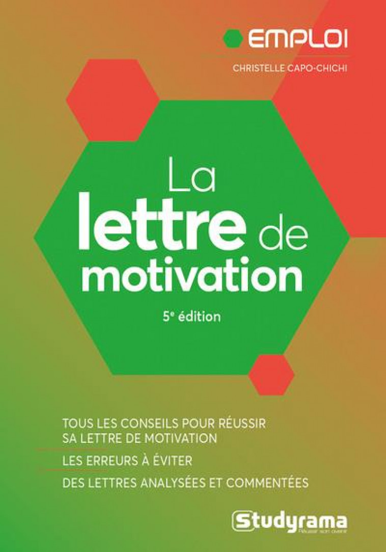 LA LETTRE DE MOTIVATION - CAPO-CHICHI C. - STUDYRAMA