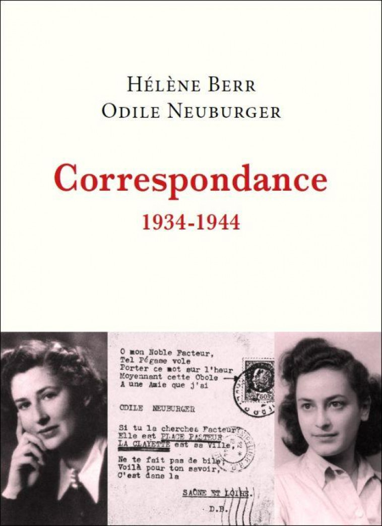 CORRESPONDANCE - 1934-1944 - BERR/NEUBURGER - TALLANDIER