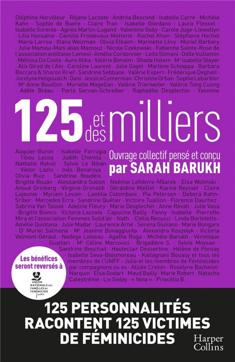 125 ET DES MILLIERS - BARUKH SARAH - HARPERCOLLINS