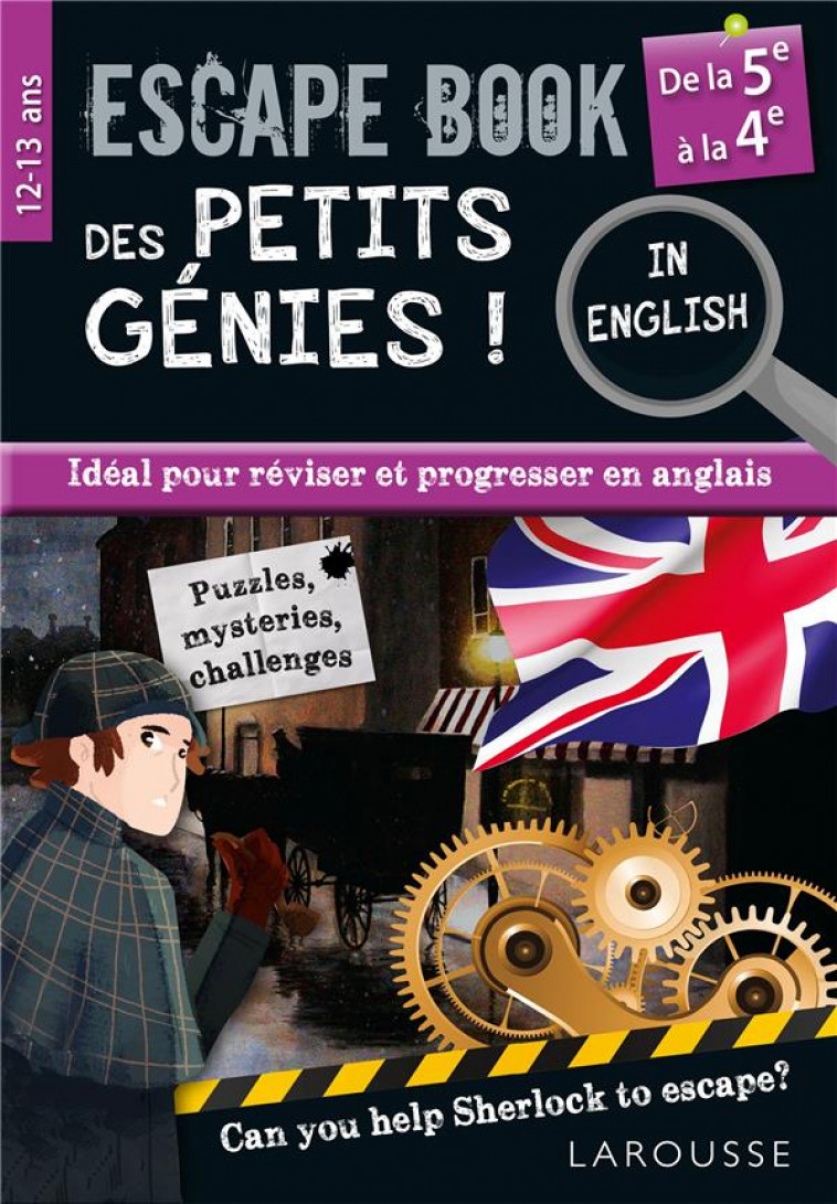 ESCAPE BOOK DES PETITS GENIES IN ENGLISH DE LA 5EME A LA 4E - COLLECTIF - LAROUSSE