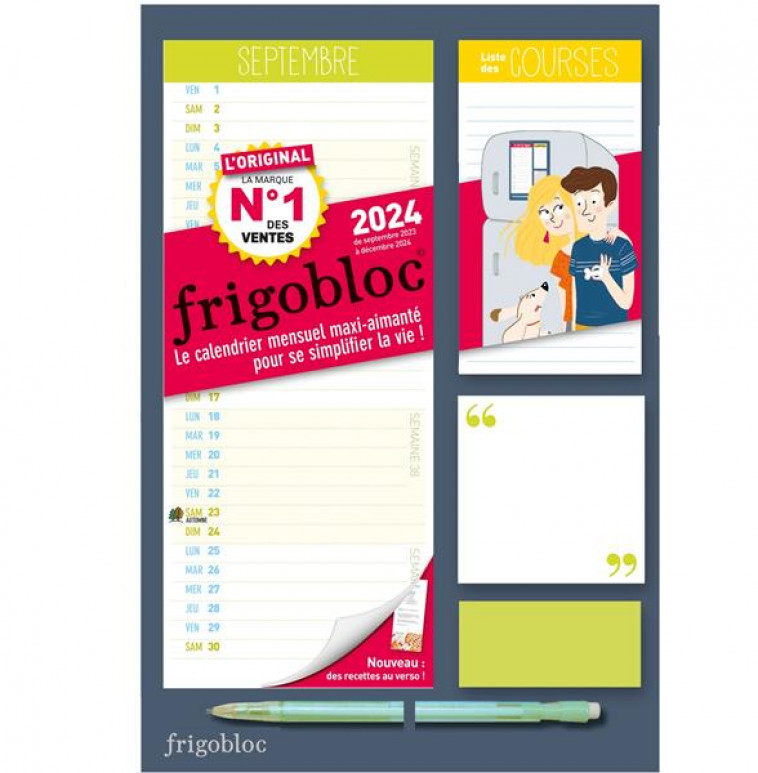 Frigobloc hebdomadaire : calendrier d'organisation familiale