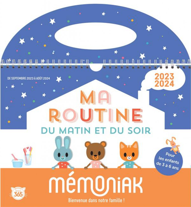 MA ROUTINE DU MATIN ET DU SOIR MEMONIAK 2023-2024 - CALENDRIER - Librairie  La Préface