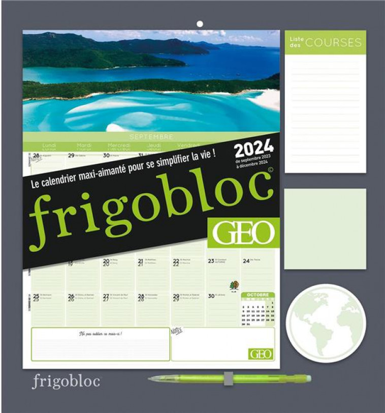 Mini Frigobloc Hebdomadaire 2024-Calendrier d'organisation