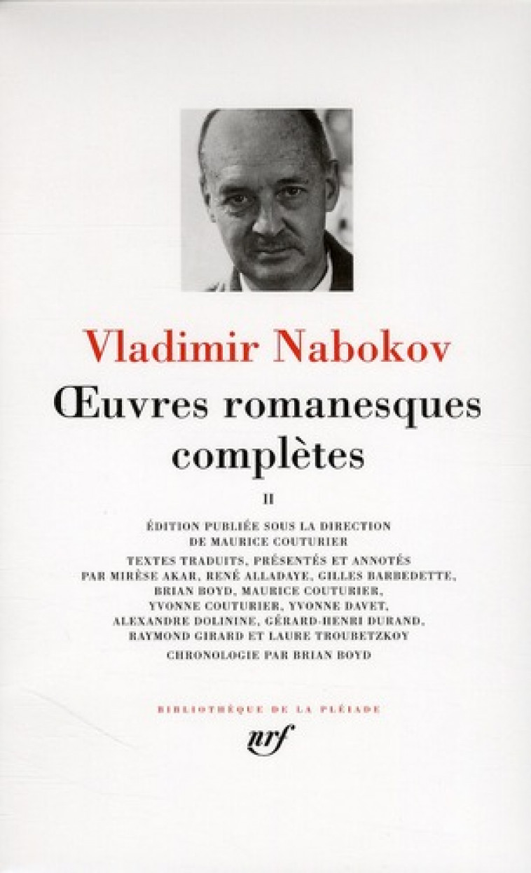 OEUVRES ROMANESQUES COMPLETES T2 - NABOKOV VLADIMIR - GALLIMARD