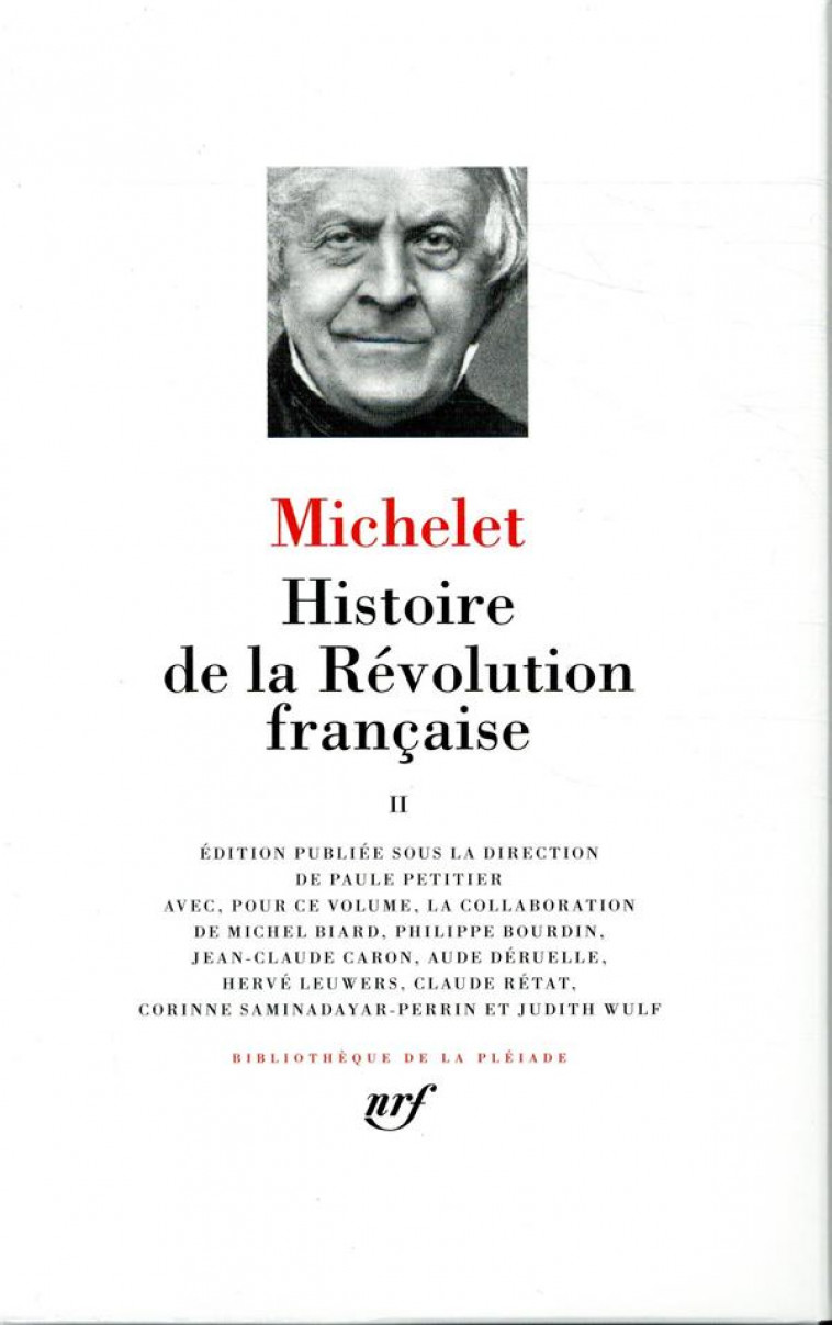 HISTOIRE DE LA REVOLUTION FRANCAISE - MICHELET JULES - GALLIMARD