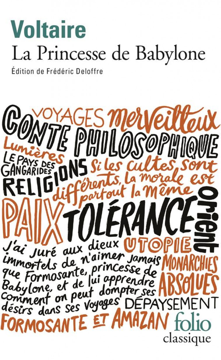 LA PRINCESSE DE BABYLONE - VOLTAIRE - Gallimard