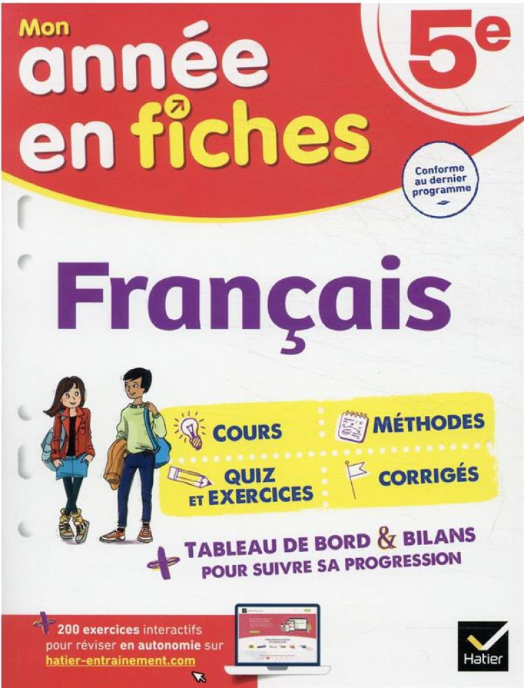 FRANCAIS 5EME - FICHES DE REVISION & EXERCICES - BEHLOULI/CORBET - HATIER SCOLAIRE