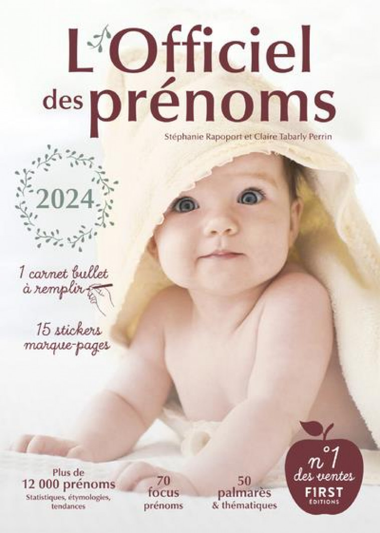 L-OFFICIEL DES PRENOMS 2024 - TABARLY/RAPOPORT - FIRST