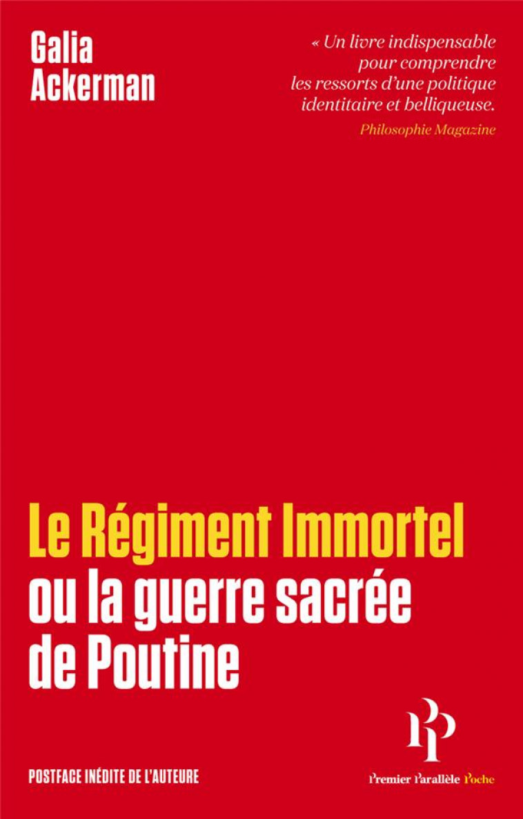 LE REGIMENT IMMORTEL - ACKERMAN GALIA - 1ER PARALLELE