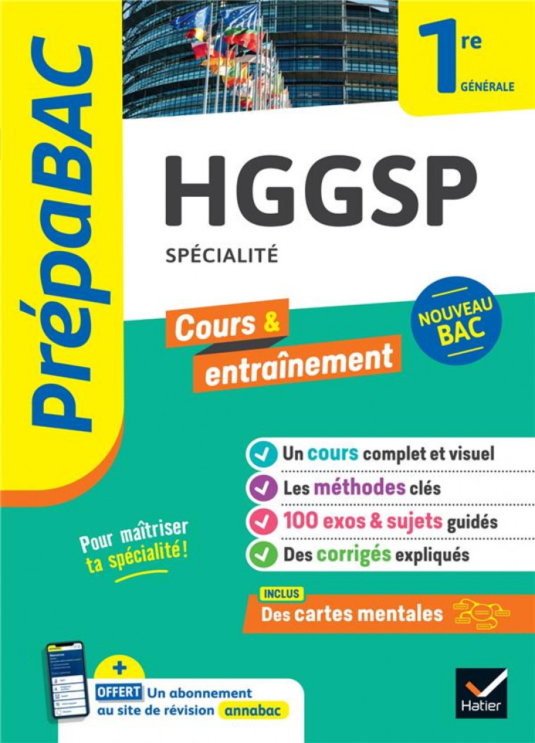 PREPABAC HGGSP 1ERE GENERALE (SPECIALITE) - NOUVEAU PROGRAMME DE PREMIERE - GAILLARD/GINTRAC - HATIER SCOLAIRE