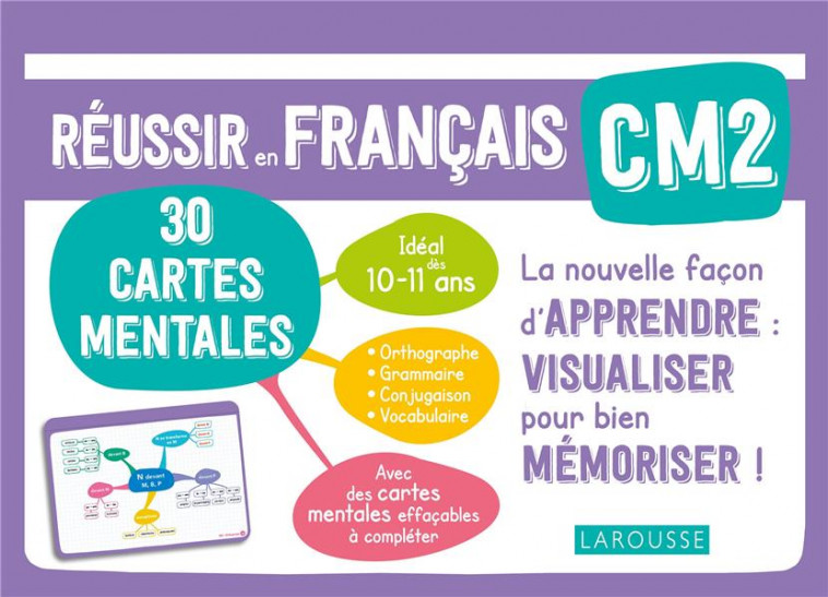 CARTES MENTALES FRANCAIS CM2 - JAMBON CAROLINE - LAROUSSE
