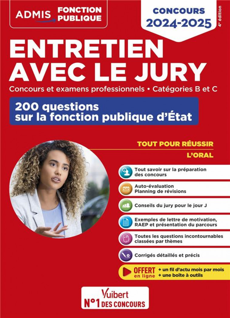 ENTRETIEN AVEC LE JURY - 200 QUESTIONS SUR LA FONCTION PUBLIQUE D-ETAT - CATEGORIES B ET C - CONCOUR - MACQUART HERVE - VUIBERT