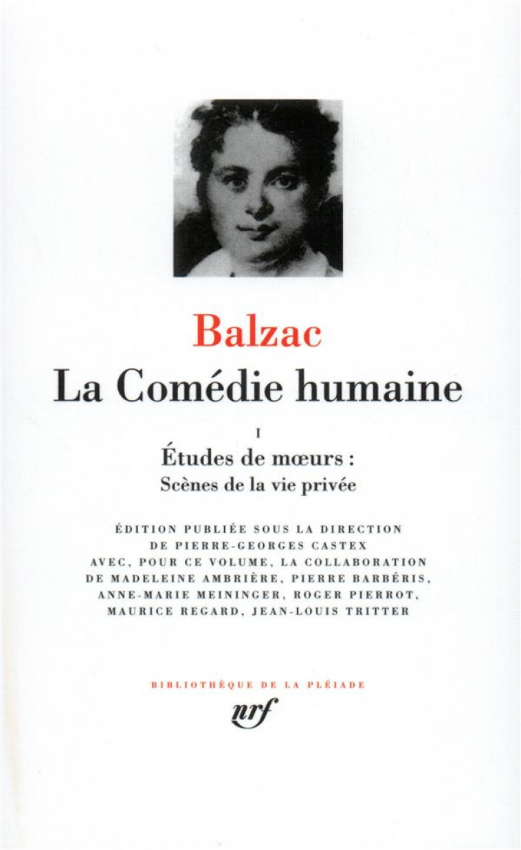 LA COMEDIE HUMAINE I - BALZAC - GALLIMARD