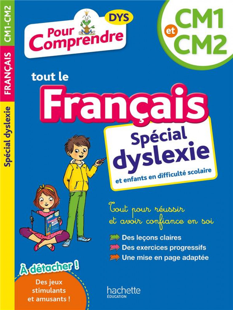 POUR COMPRENDRE LE FRANCAIS CM1-CM2 DYSLEXIE - BREMONT/VIRON - HACHETTE EDUC