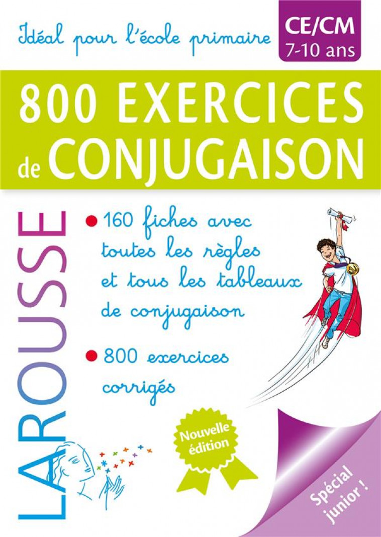 800 EXERCICES DE CONJUGAISON CE/CM - VULIN ANDRE - LAROUSSE