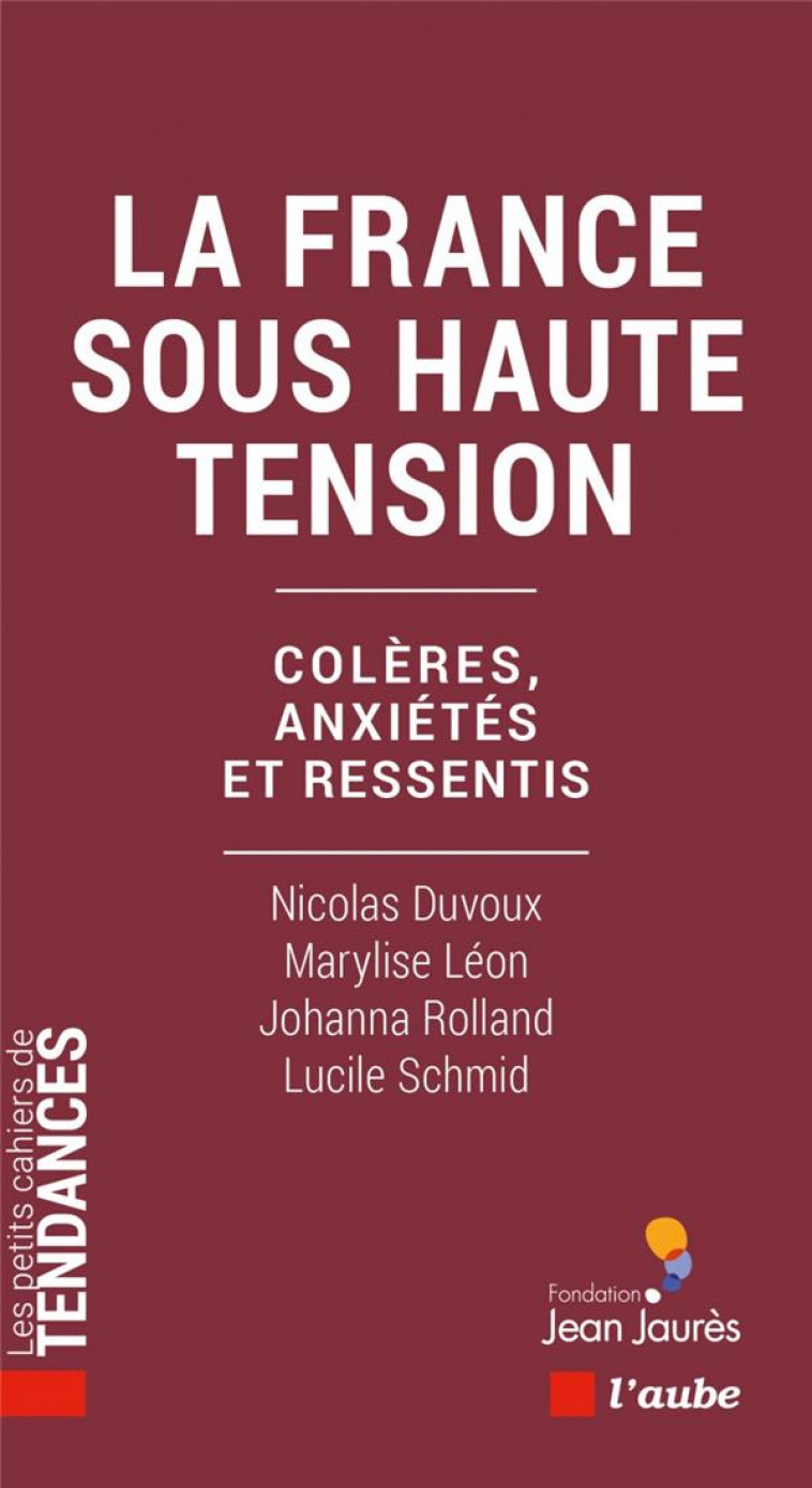 LA FRANCE SOUS HAUTE TENSION - DUVOUX/SCHMID/LEON - AUBE NOUVELLE