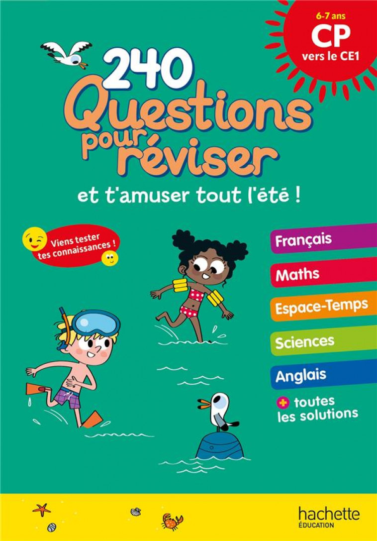 QUESTIONS POUR REVISER - DU CP AU CE1 - CAHIER DE VACANCES 2024 - ROUX DE LUZE/LECREUX - HACHETTE