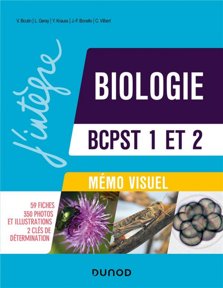 MEMO VISUEL DE BIOLOGIE BCPST 1 ET 2 - 3E ED. - BOUTIN/GERAY/KRAUSS - DUNOD