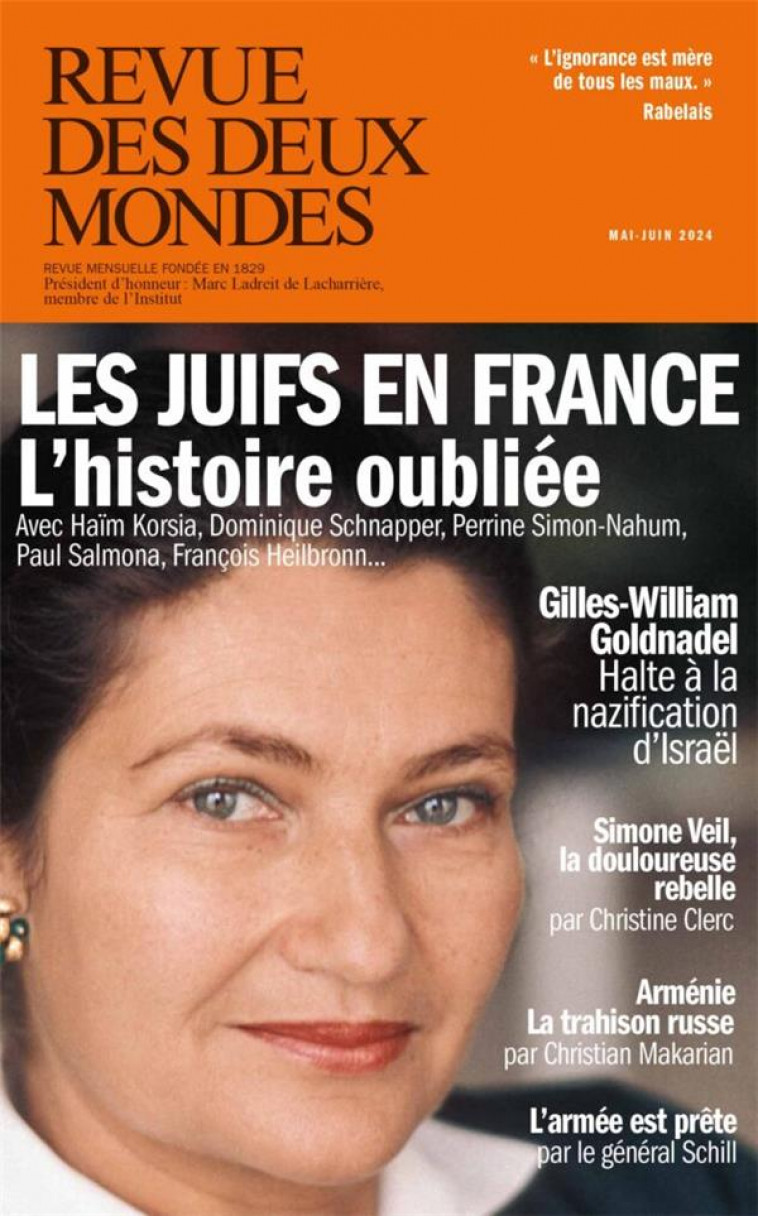 REVUE DES DEUX MONDES MAI 2024  - LES JUIFS DANS L-HISTOIRE DE FRANCE - COLLECTIF - NC