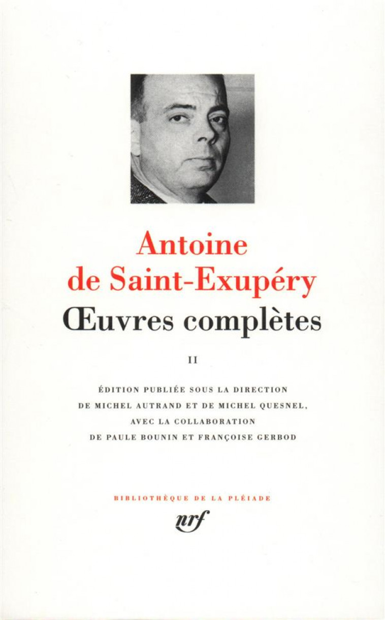 OEUVRES COMPLETES T2 - SAINT-EXUPERY A D. - GALLIMARD